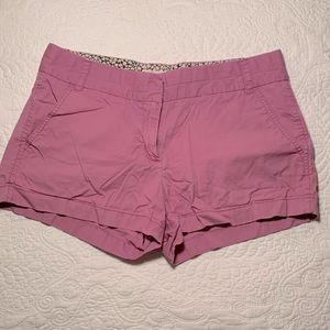 J. Crew Lilac Chino Low-Rise Shorts